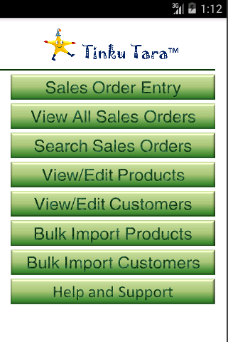 Salesman Order Entry App