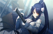 Katana Anime Girl B Themes & New Tab small promo image