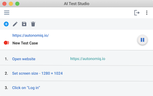 SauceLabs Low Code Test Recorder