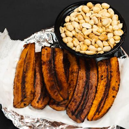 Fried Plantain and Peanuts