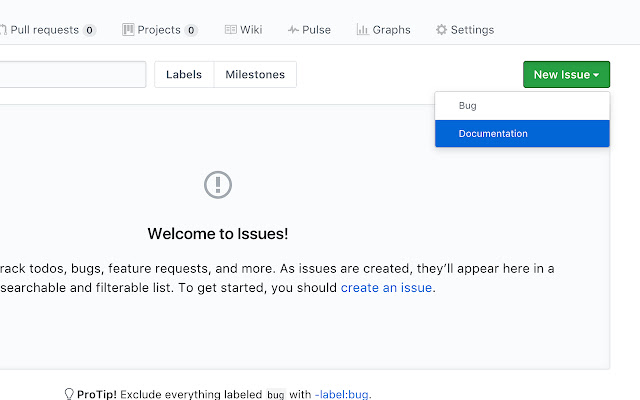 Github Issue Templates chrome extension