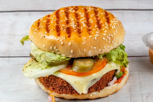 Veg Thick Burger With Cheese