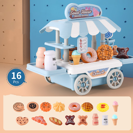 Title 4, Childrens Simulation Kitchen Food Truck Set. B...