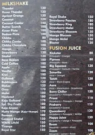 Royal Falooda And Juice Centre menu 2