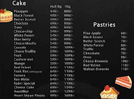 Cakes & More menu 2