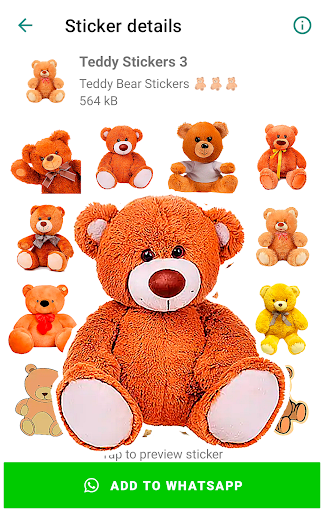 Screenshot Teddy Bear Stickers