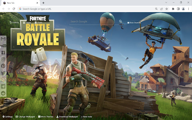 Fortnite Wallpaper New Tab chrome extension