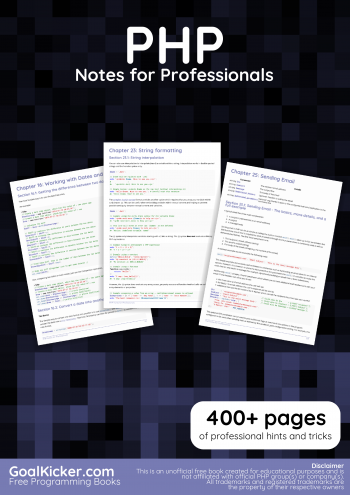 PHP - Notes for Professionals