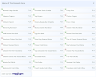 The Dessert Zone menu 2