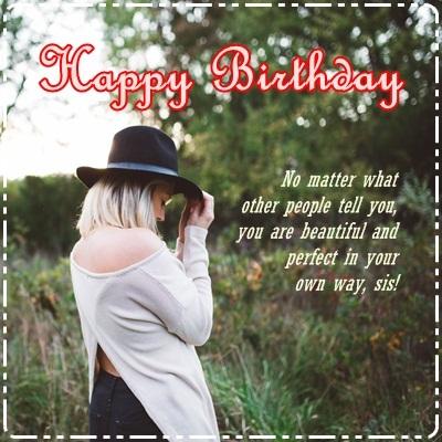 Happy Birthday Sister