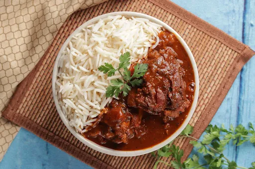 Rice With Kadai Chicken Bowl + Pepsi