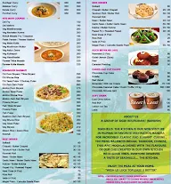 Sea Shells menu 2