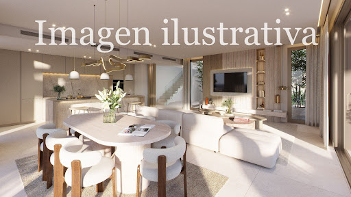 Modern living dining kitchen area - Apartment purchase in Benahavís, 4 rooms, 4 bedrooms