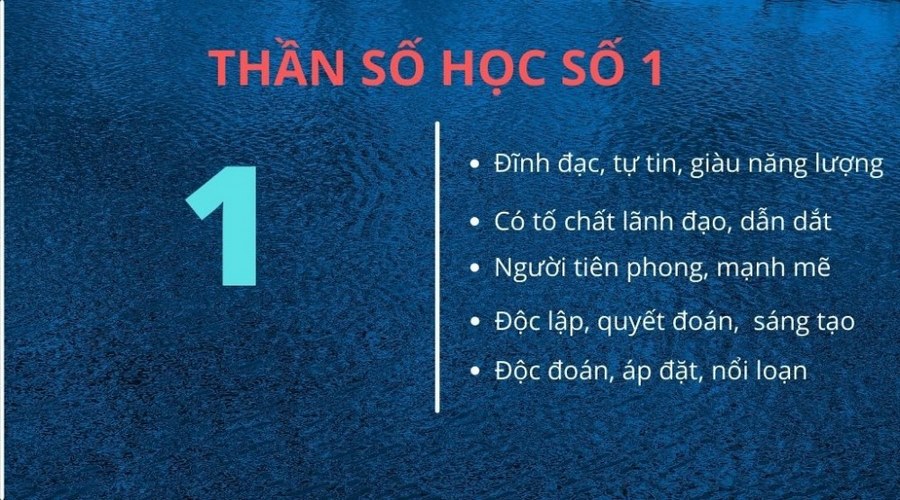 Người có thần số học số 1 là người có tố chất lãnh đạo 