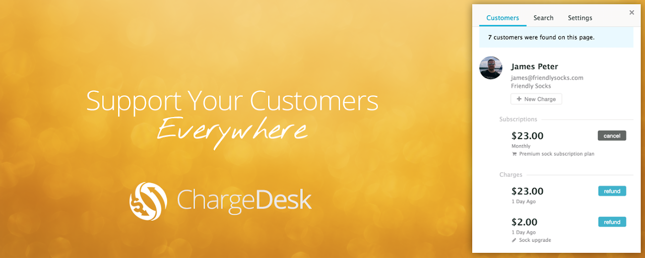 ChargeDesk for Stripe, PayPal & Braintree Preview image 2