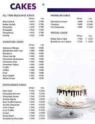 Bake's Zone menu 1