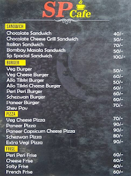 SP Cafe menu 3