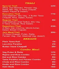 Kanha's Thali menu 1