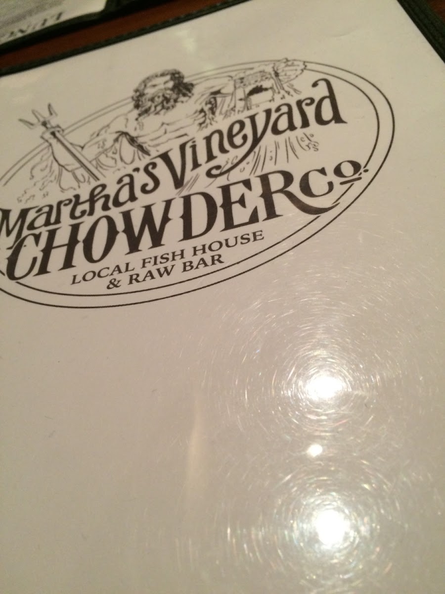 Gluten-Free at Marthas Vineyard Chowder Company