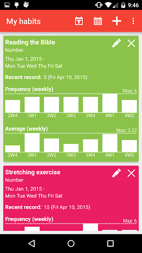 Screenshot EzHabit - Habit & Goal Tracker