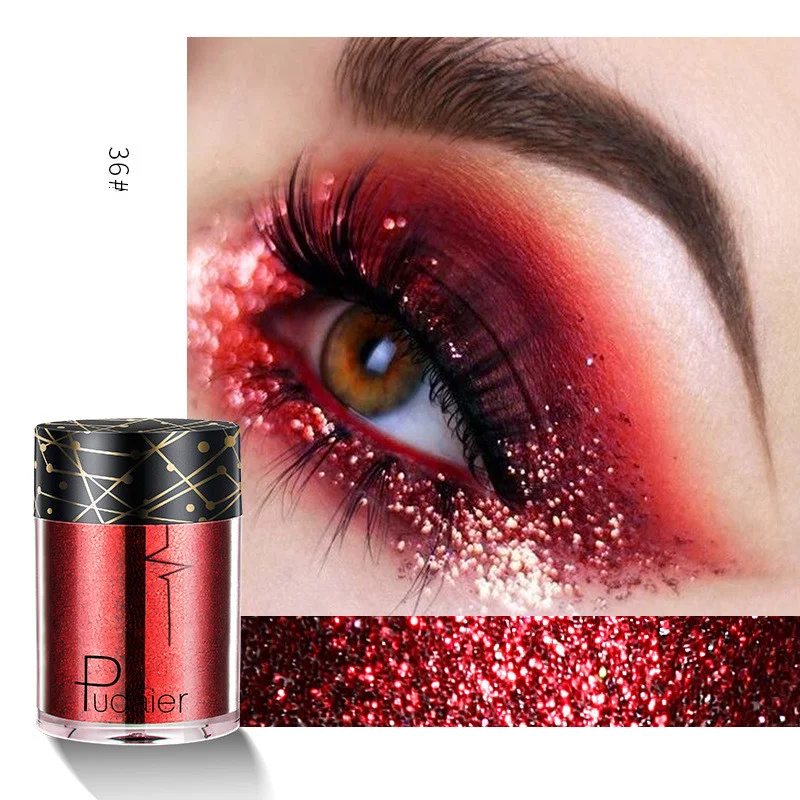 Pudaier 3.5G Palette de fards à paupières Shimmer Glitter Professionnel Matte Cosmétique pour un regard scintillant et durable.