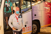 Jake White, Head Coach of the Vodacom Bulls arriving at the stadium during the Super Rugby Unlocked match between the Toyota Cheetahs and Vodacom Bulls at Toyota Stadium on October 16, 2020 in Bloemfontein, South Africa.