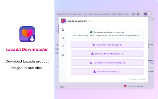 Lazada Downloader - Save Lazada images with one click