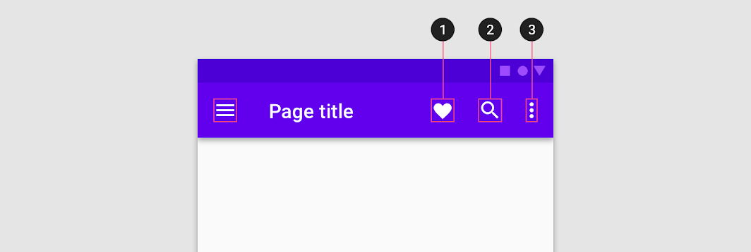 App bars: - Material Design