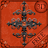 Free Orange Gothic Cross 3D Next Launcher theme1.1