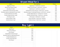 Nawabs Biryani menu 1