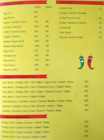 Mirch menu 