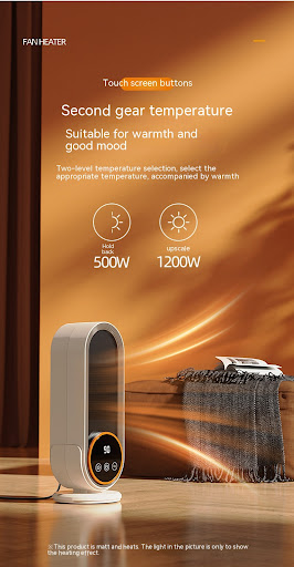Title 19, High Power 1200W Warm Air Blower Desktop Heater...