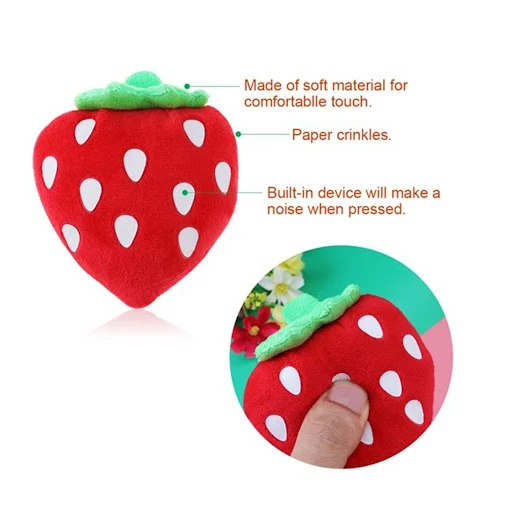 Pet Dog Toys Plush Squeaky Toy Bite-Resistant Clean Dog Chew Puppy Training Toy Soft Bone Vegetable Fruit Pet Supplies