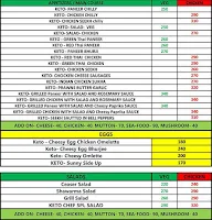 Keto Kafe menu 1