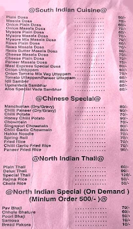 The Meal Express menu 1