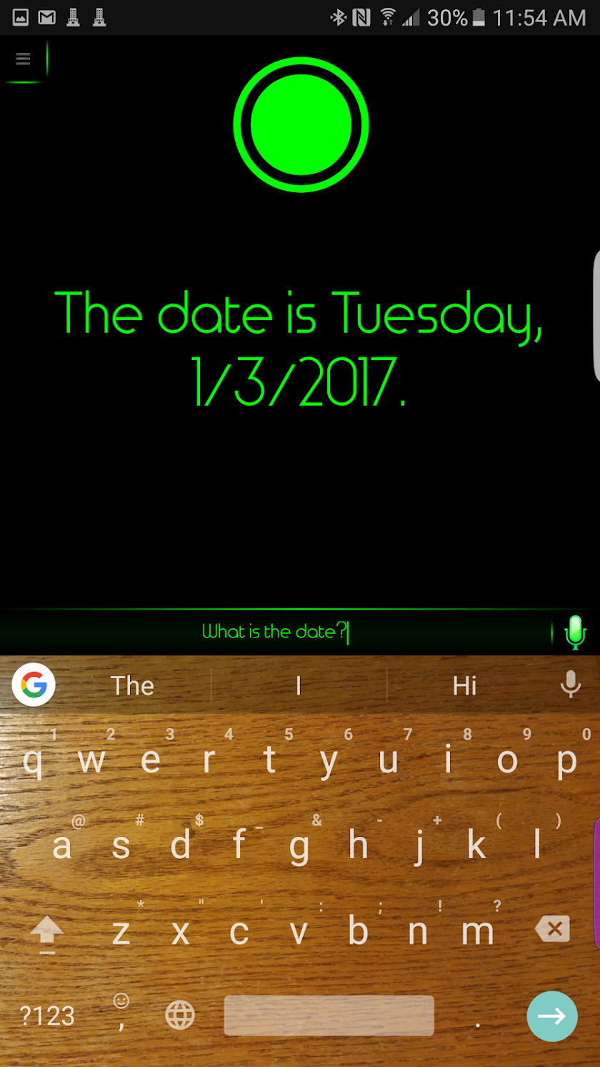 Jana Virtual Assistant Screen 2