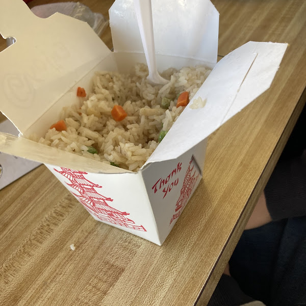 GF fried rice and chicken