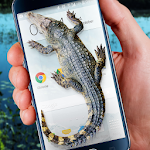 Cover Image of ダウンロード Crocodile in Phone Big Joke 1.2 APK