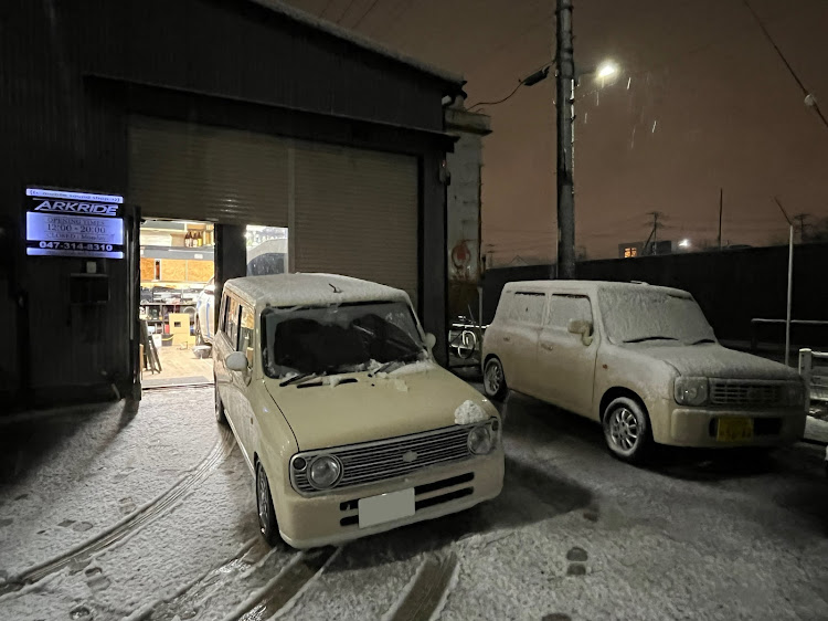 アルトラパンの雪とコラボ・雪コラボ・HE21S・雪・2月に関するカスタム事例の投稿画像2枚目