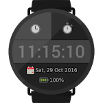 myTime StopWatch Face Digital Apk