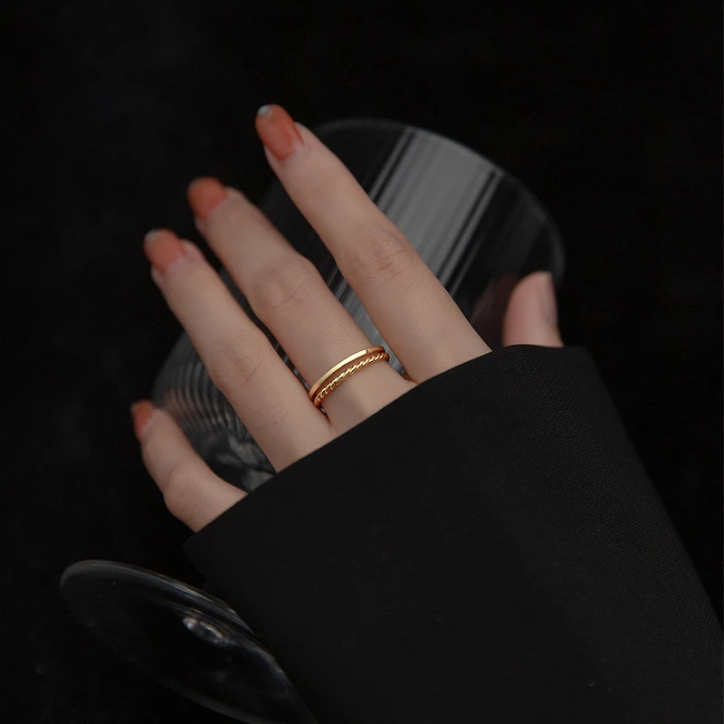 Title 2, Anello in argento S925 da donna, stile coreano,...