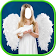 angel girl photo visage icon