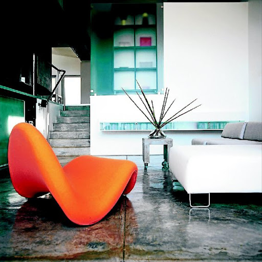 customised: The tongue chair by Pierre Paulin is an amazing, sculptural piece of furniture PHOTO: Jurie Potgieter