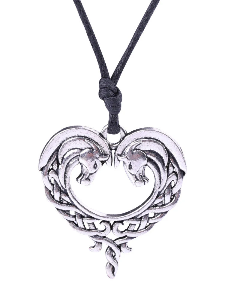 Title 3, Collier pendentif cheval I love you cœur pêche,...