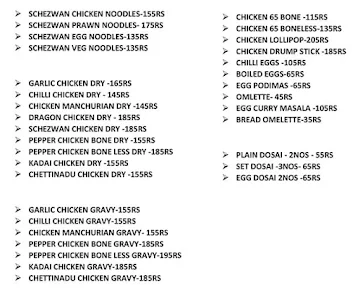 Jai Food Zone menu 