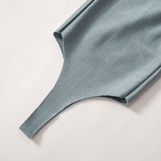 Title 16, Solid Color One-shoulder Cold-shoulder Long Sle...