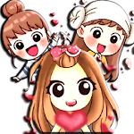 Cover Image of Télécharger Cute Korean Girl Sticker For Whatsapp - KPOP FANS 2.4 APK