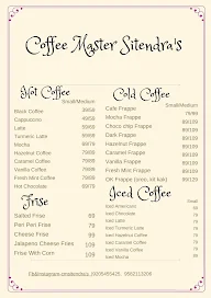 Coffee Master Sitendra menu 1