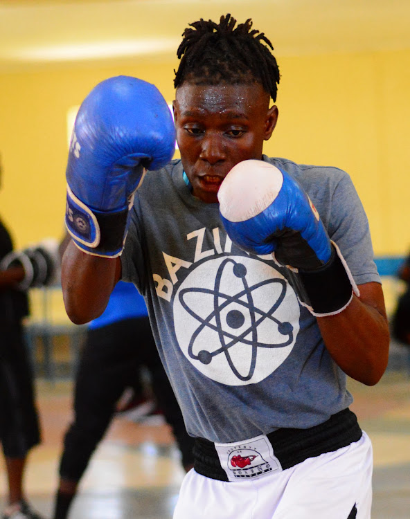 Beatrice Akoth during a training session with the national team at Nanyuki Social Hall on February 9,2020