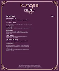 Lounge 18 - Marriott Jaipur menu 3